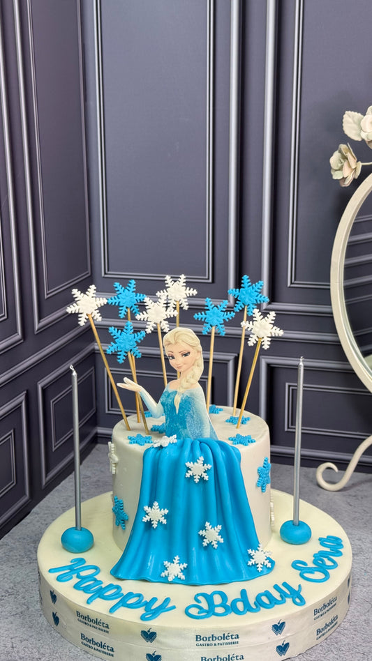 Frozen Temalı Pasta