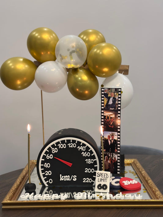 Balonlu Tasarım Doğum Günü Pastası