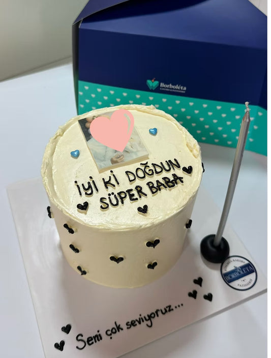 "İyi Ki Doğdun Süper Baba" Pasta