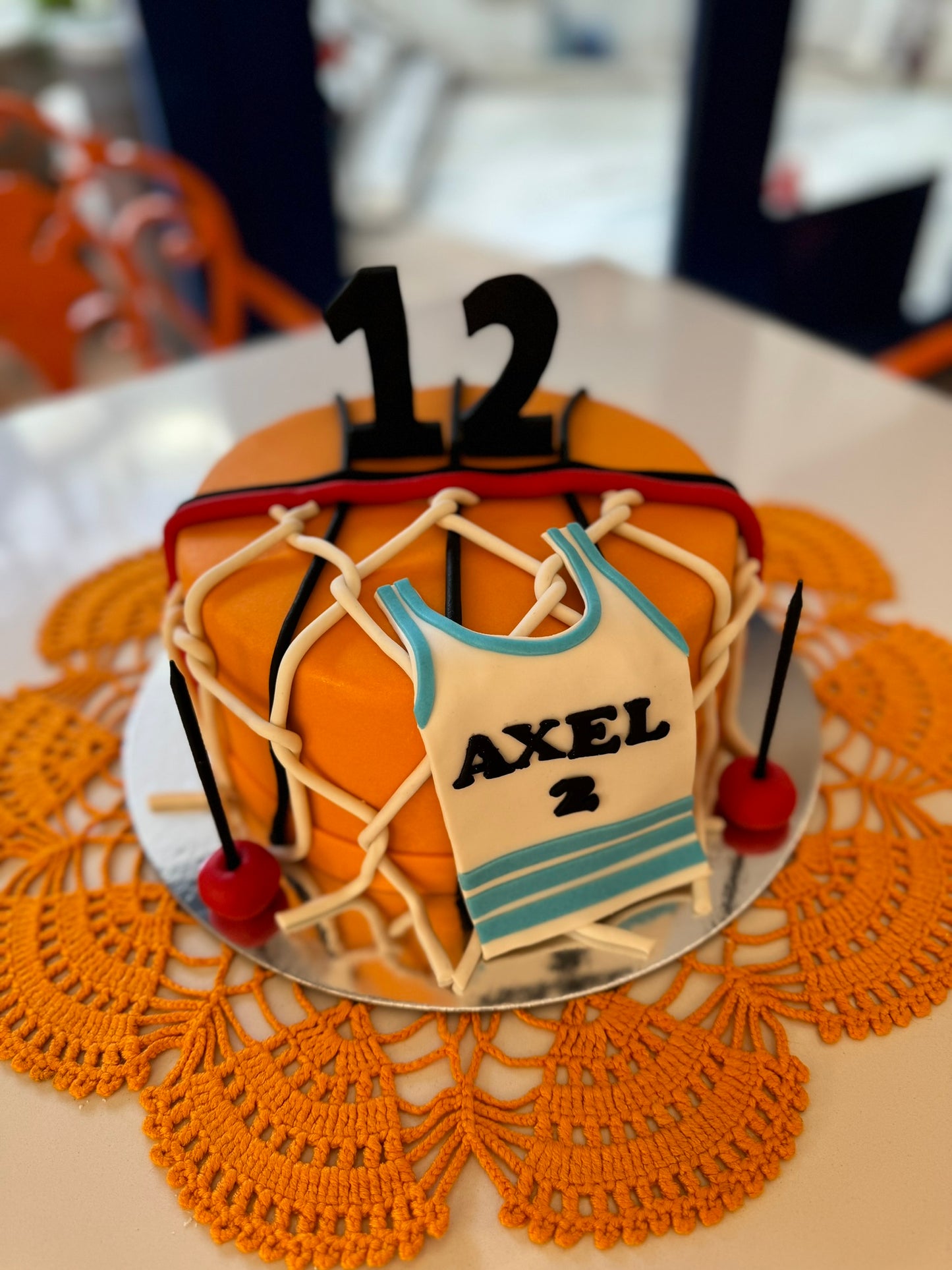 Basketbol ve Forma Detaylı Doğum Günü Pastası