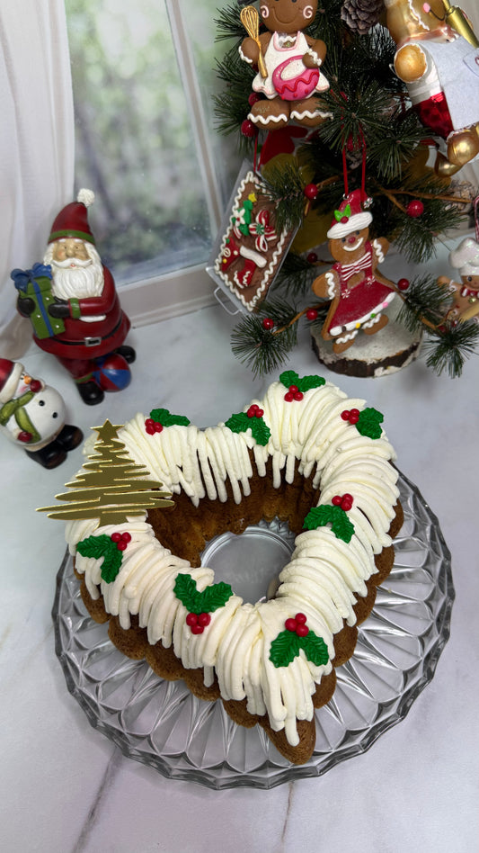 Kalp Şeklinde Yılbaşı Konseptli Bundt Cake