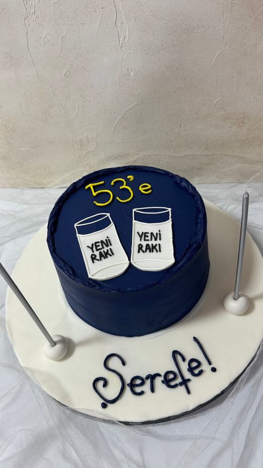 Yeni Rakı Doğum Günü Pastası