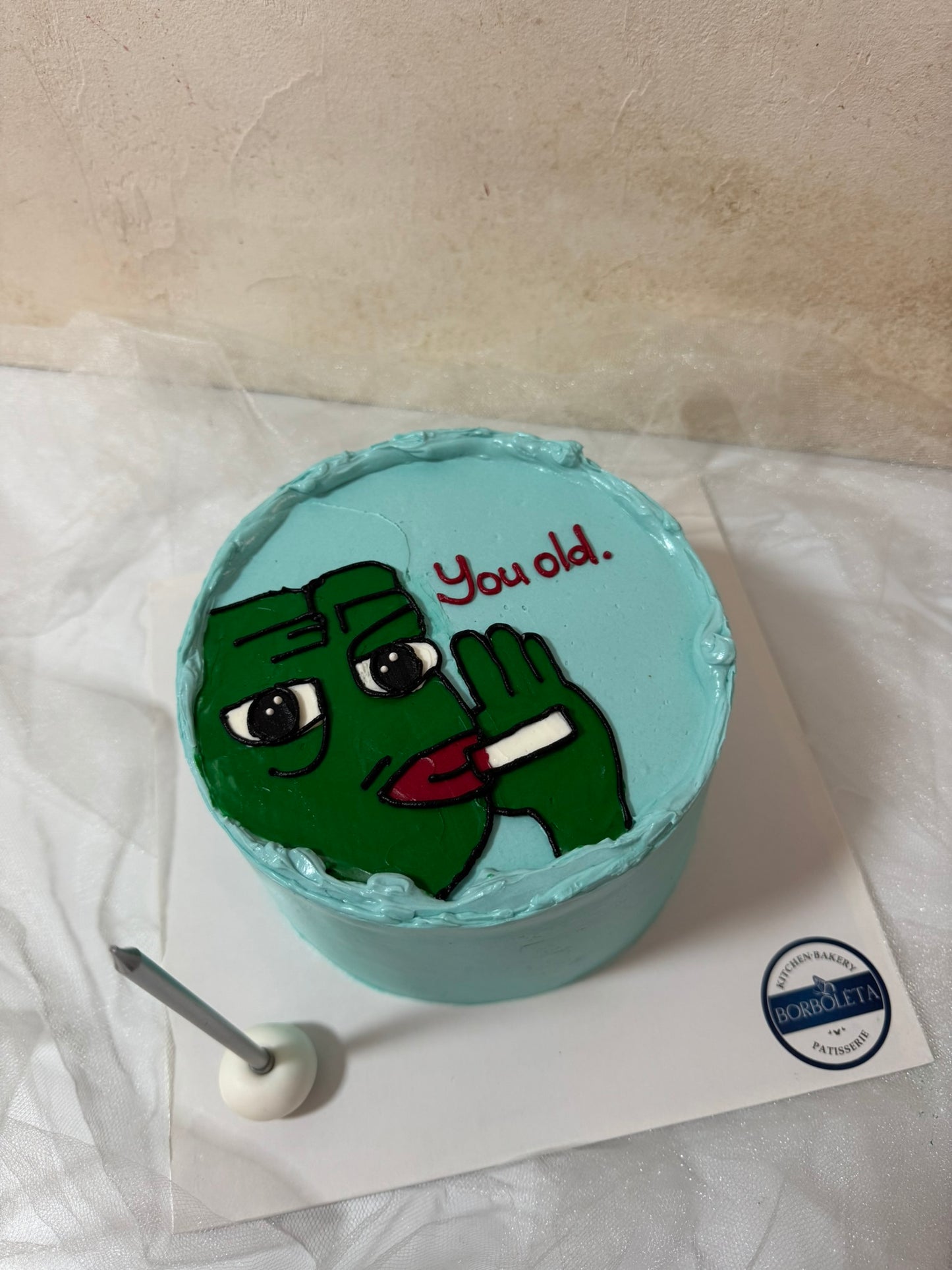 You Old Çizimli Pasta