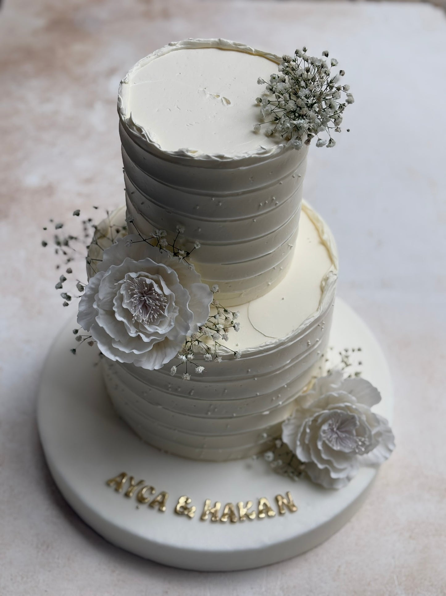 Beyaz Çiçekli Bridal Pasta