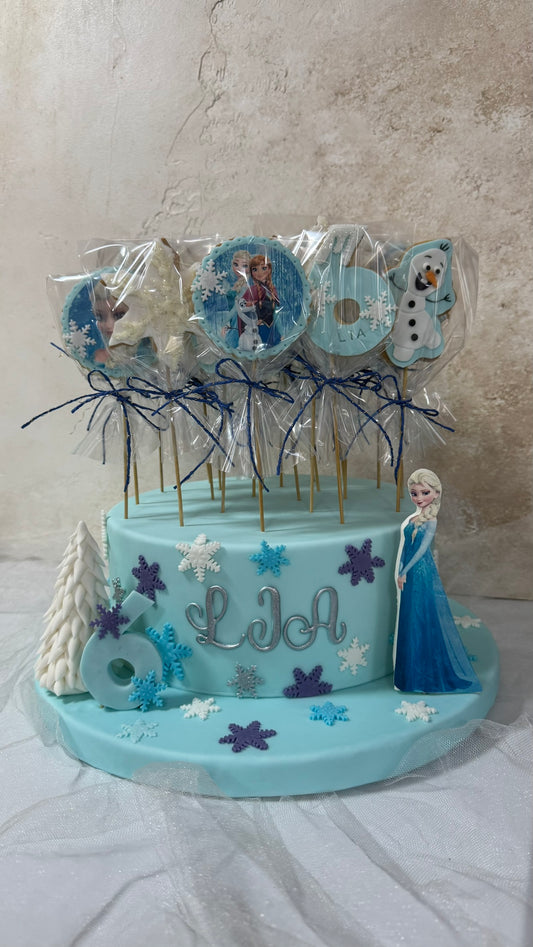 Frozen Temalı Standlı Kurabiyeler