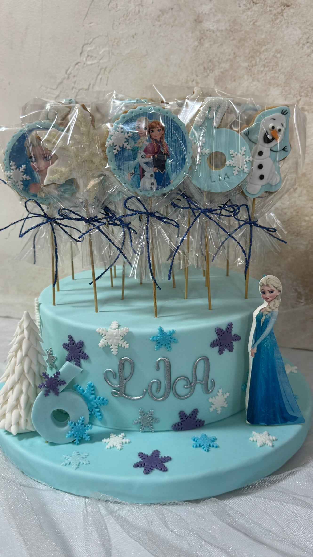 Frozen Temalı Standlı Kurabiyeler