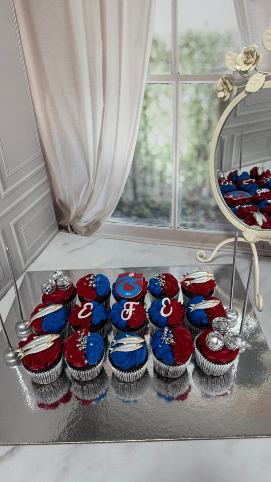 Taraftar Konseptli Doğum Günü Cupcake