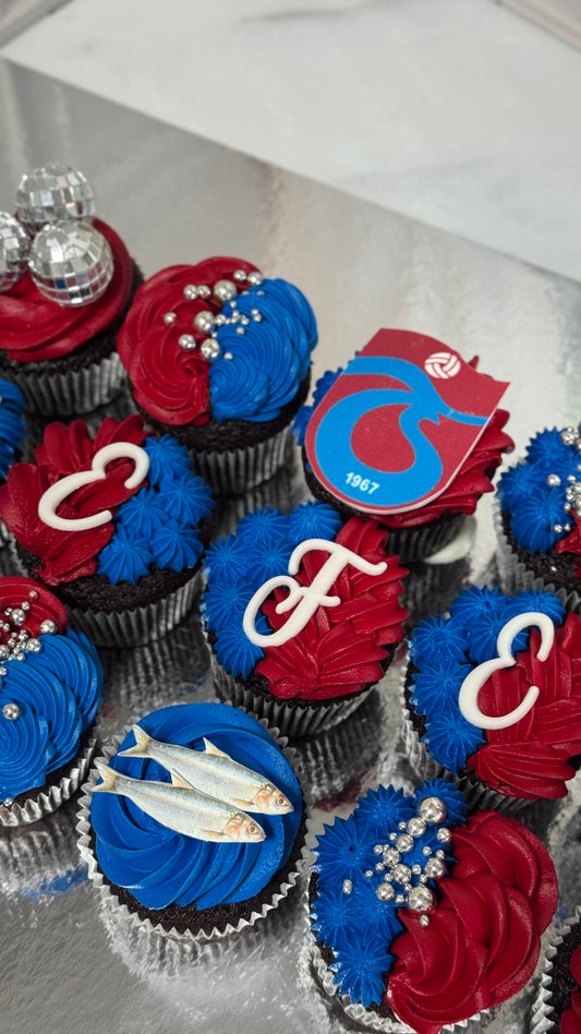 Taraftar Konseptli Doğum Günü Cupcake