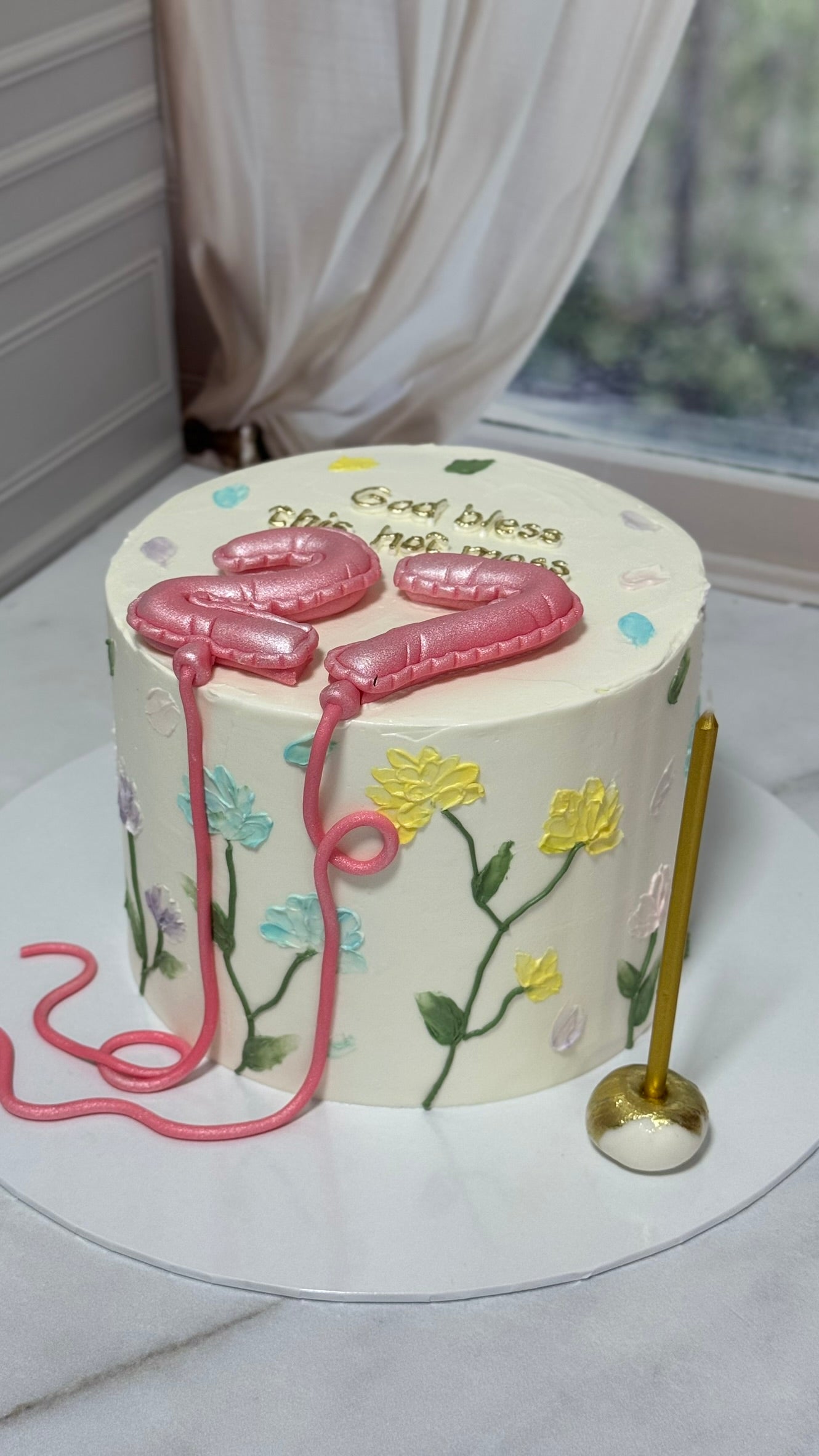 Balonlu Tasarım Pasta