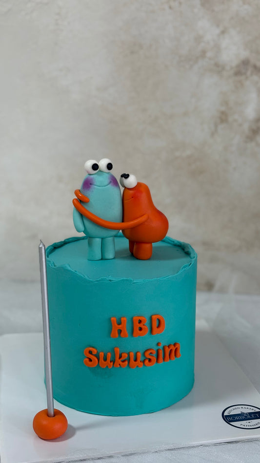 Sarılan Figürlü Pasta