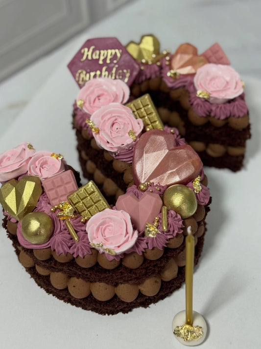 Harf Şeklinde Tasarım Pasta