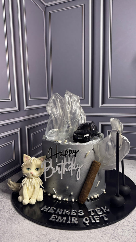 Tasarım Erkek Doğum Günü  Pastası