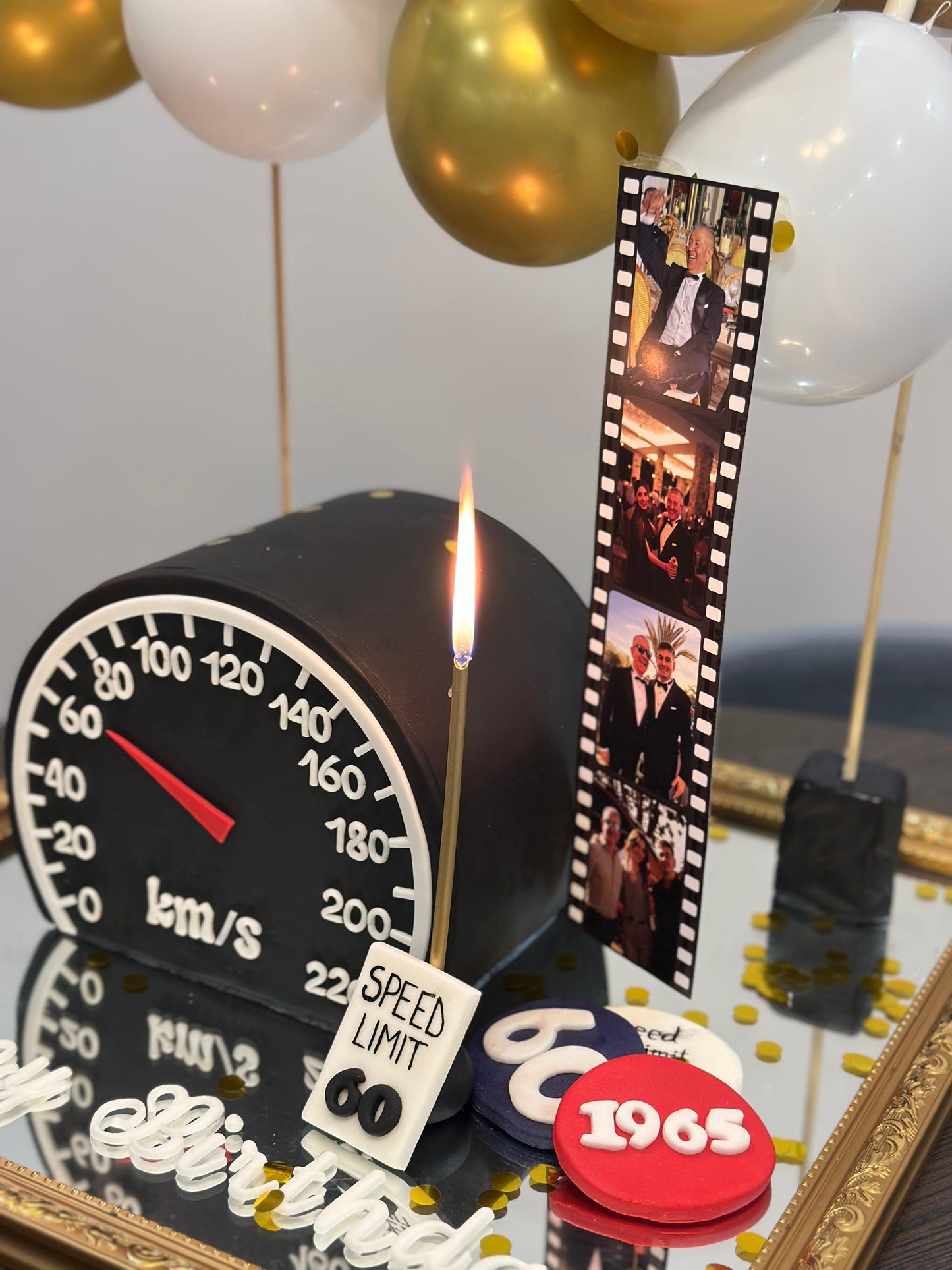 Balonlu Tasarım Doğum Günü Pastası