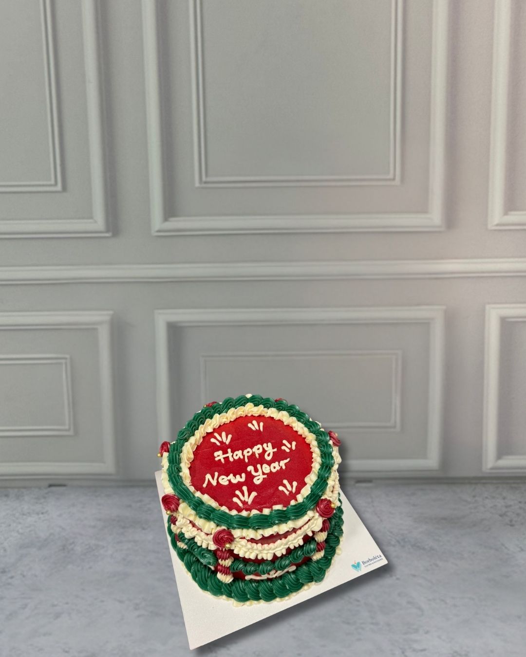 Retro Yılbaşı Pasta