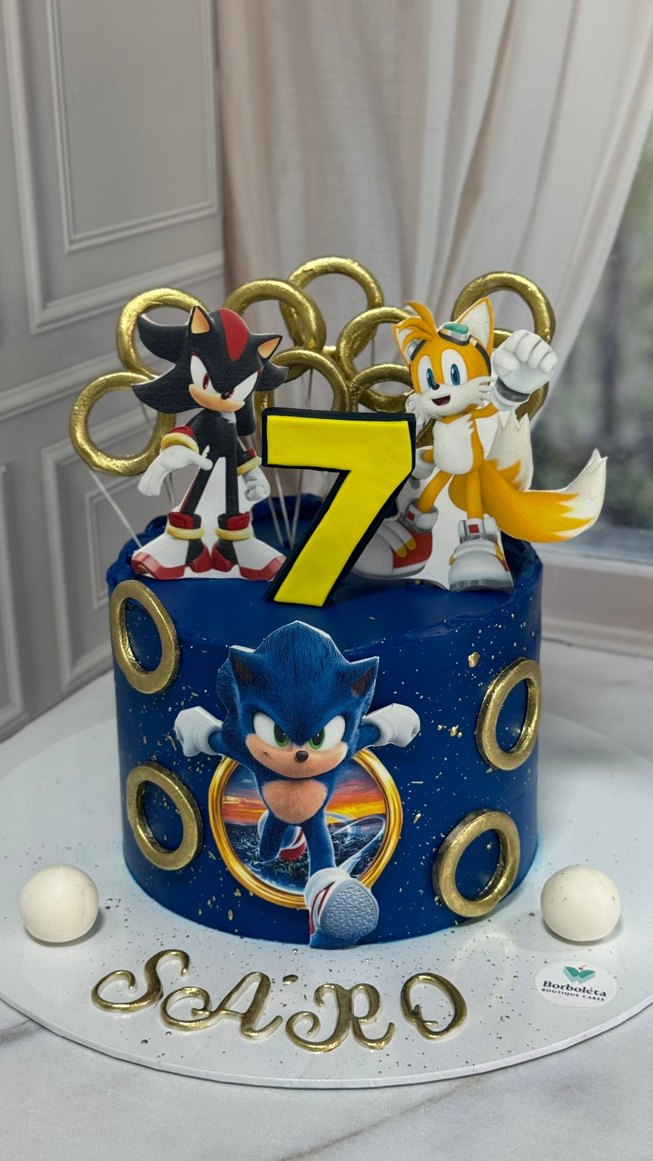 Sonic Doğum Günü Pastası