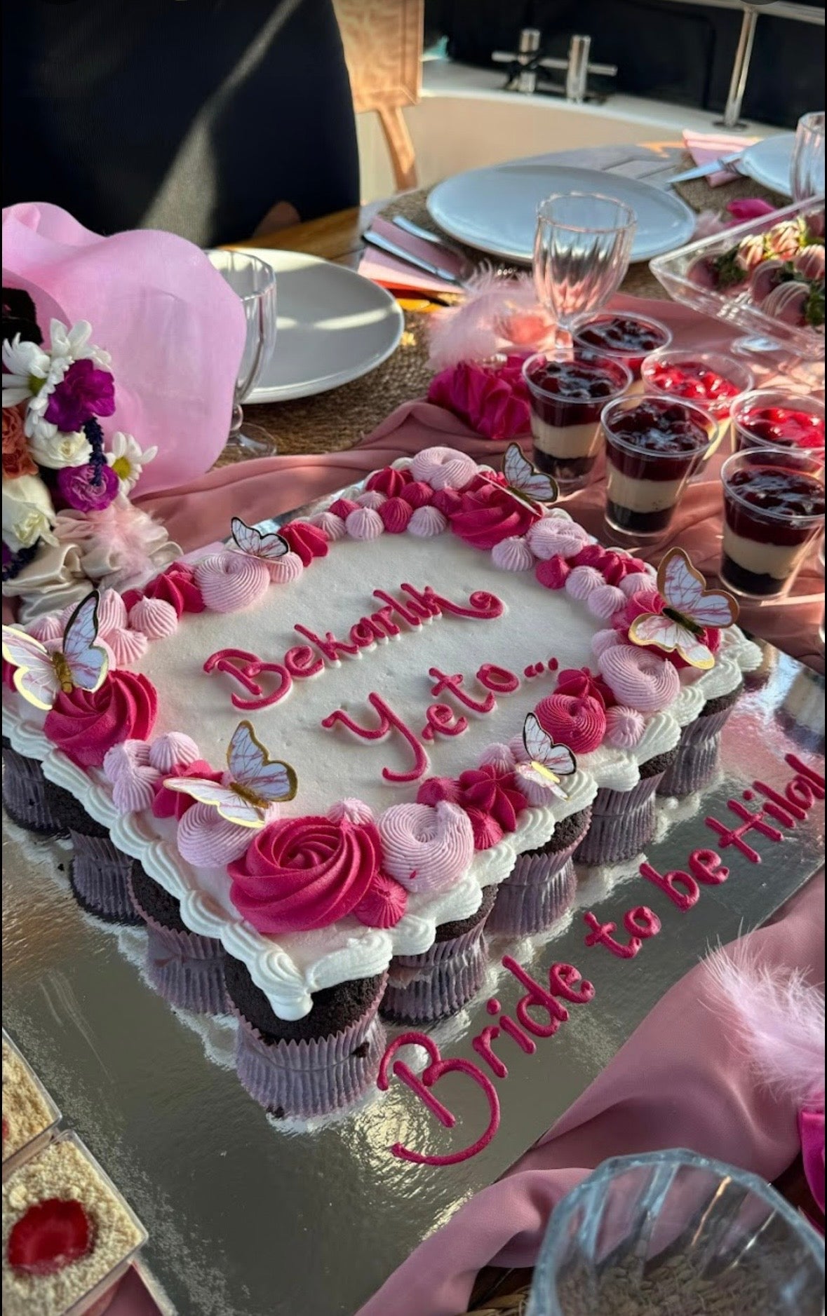 "Bride To Be" Cupcake Pasta