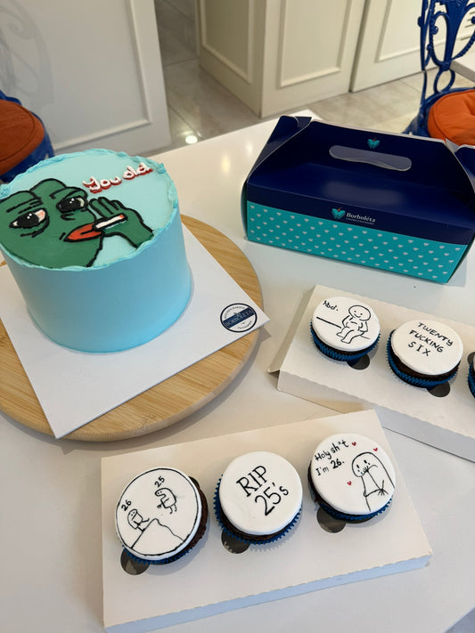 You Old Çizimli Pasta