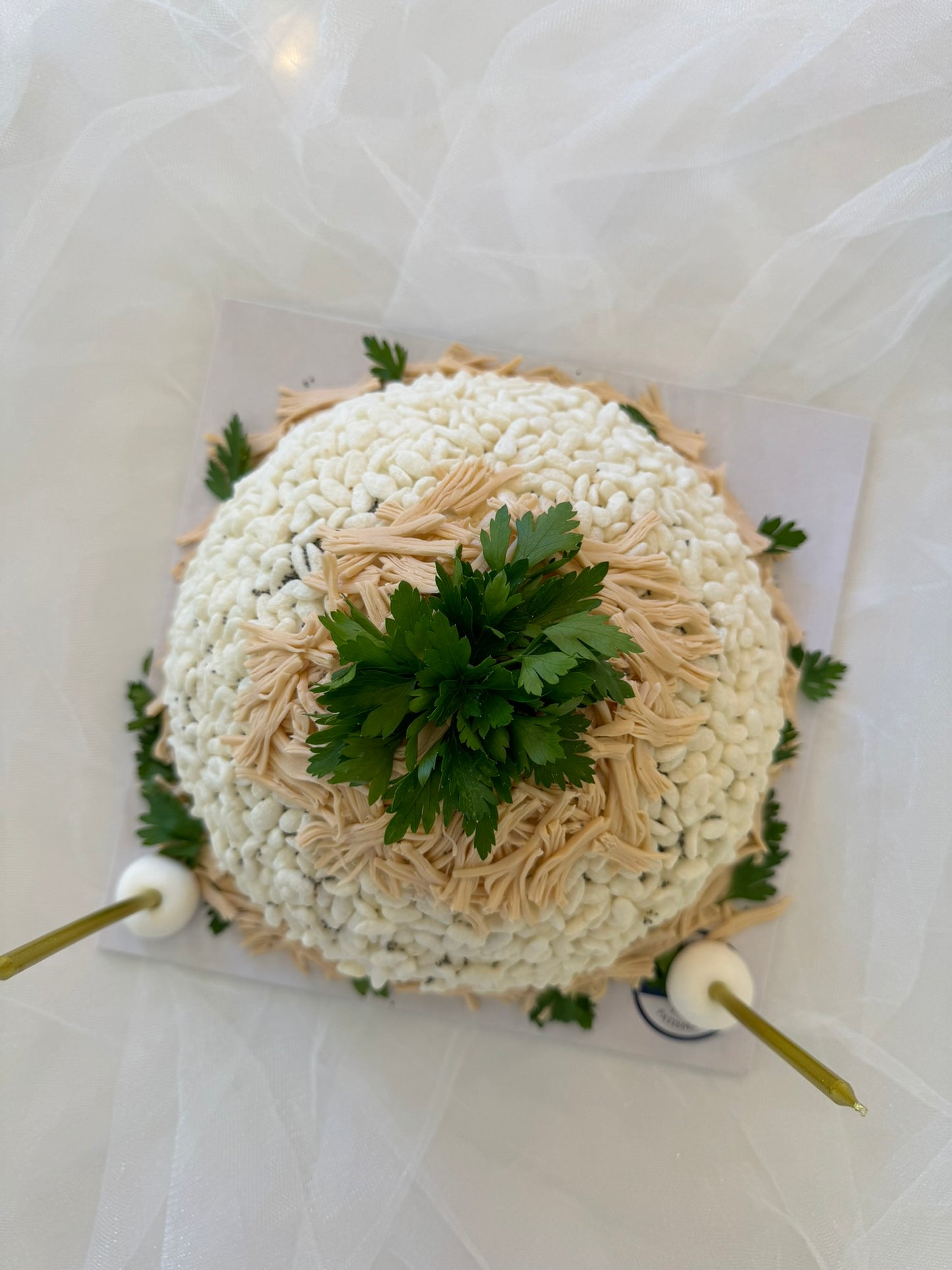 Sporcular İçin Tavuk Pilav Konseptli Pasta