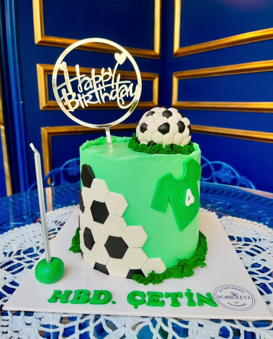Futbol Konseptli Doğum Günü Pastası