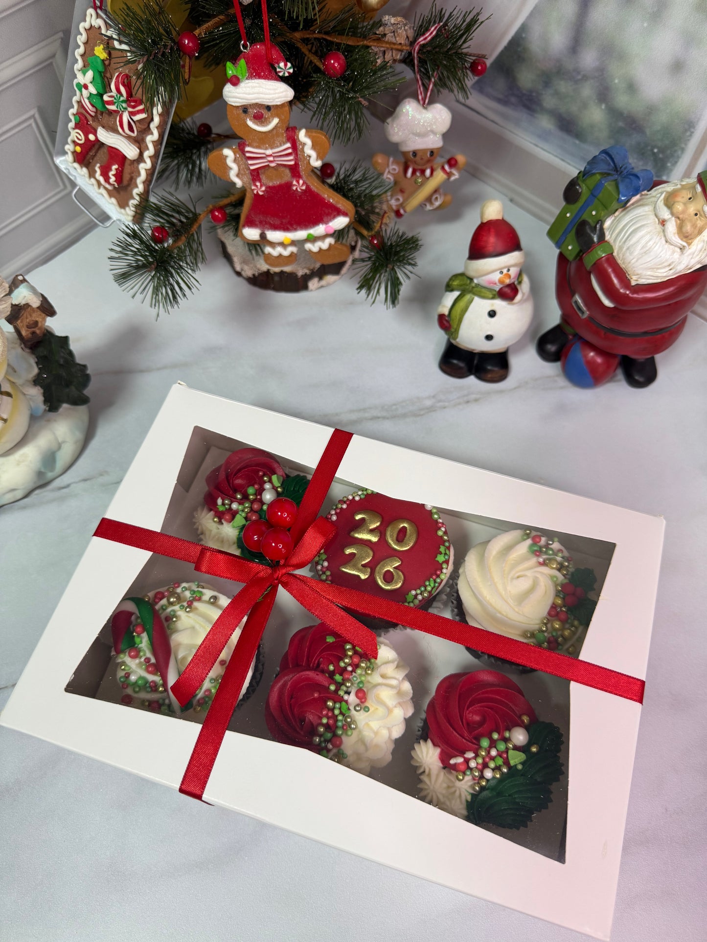 6'lı Yılbaşı 2026 Cupcake Set