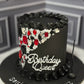 Siyah Birthday Queen Mücevher Pasta