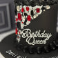 Siyah Birthday Queen Mücevher Pasta