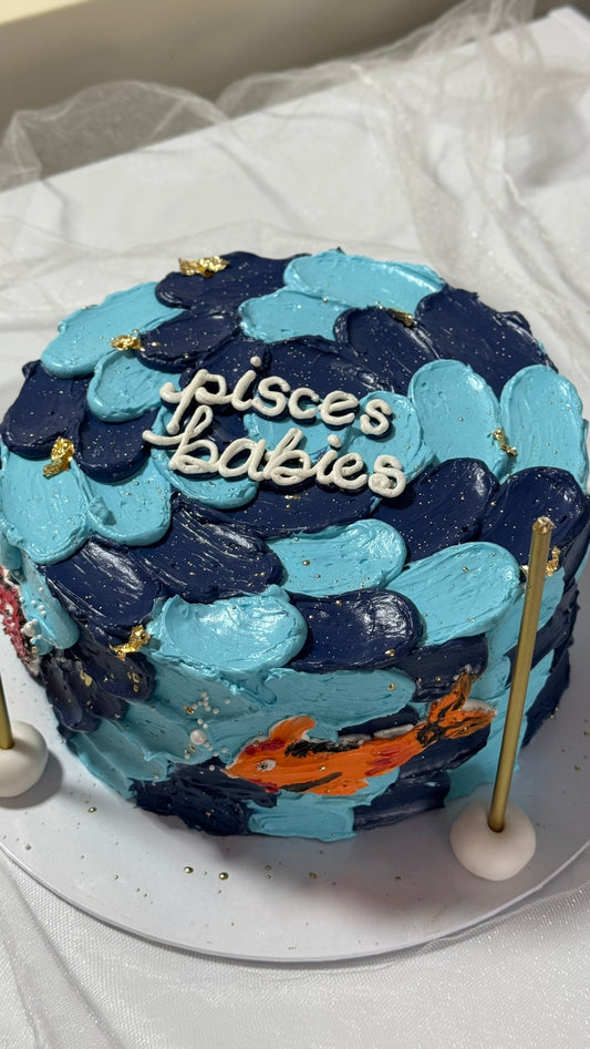 Pisces Babies Doğum Günü Pastası