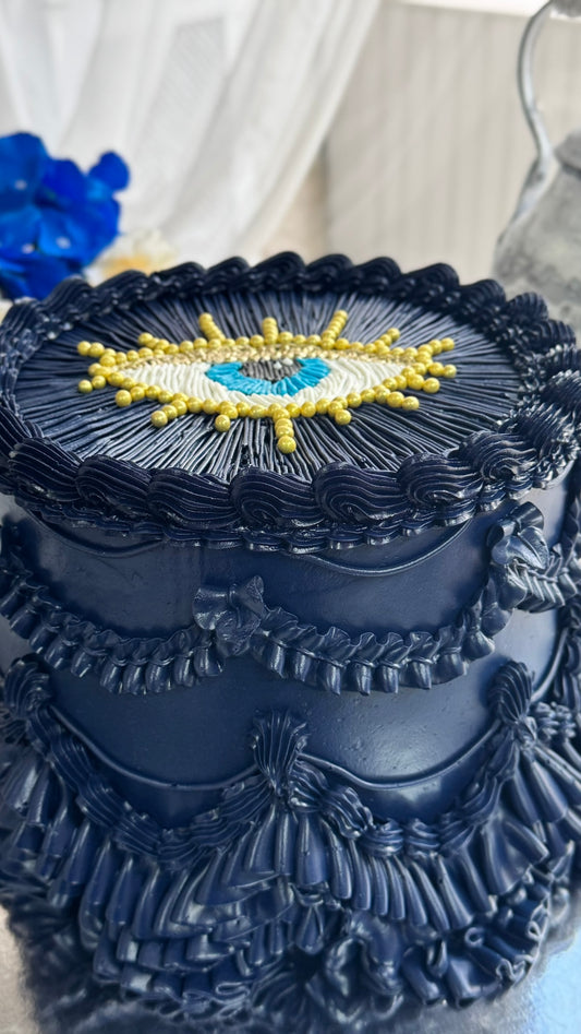 Göz Detaylı Doğum Günü Pasta