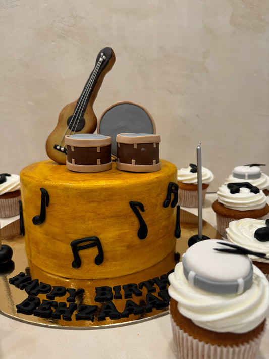 Müzik Konseptli Doğum Günü Pastası