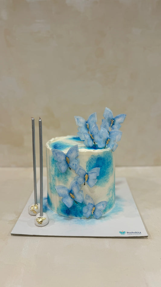 Kelebekli Doğum Günü Pastası