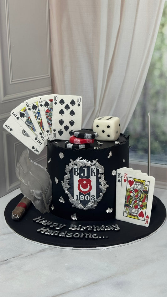 Taraftar Konseptli Erkek Tasarım Pasta