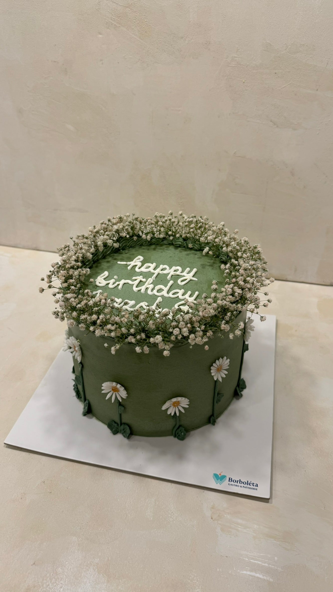 Cipso Süslemeli Doğum Günü Pastası