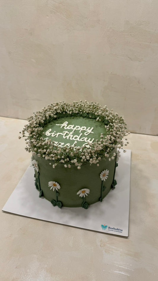 Cipso Süslemeli Doğum Günü Pastası