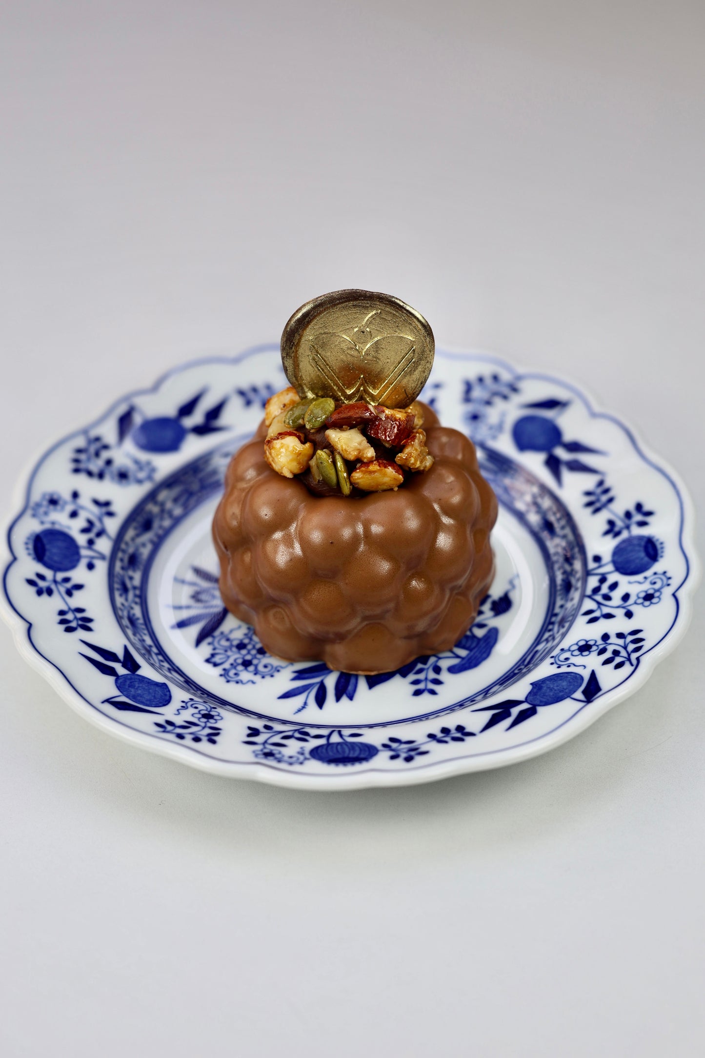 Krokanlı Tuzlu Karamelli Tekli Pasta