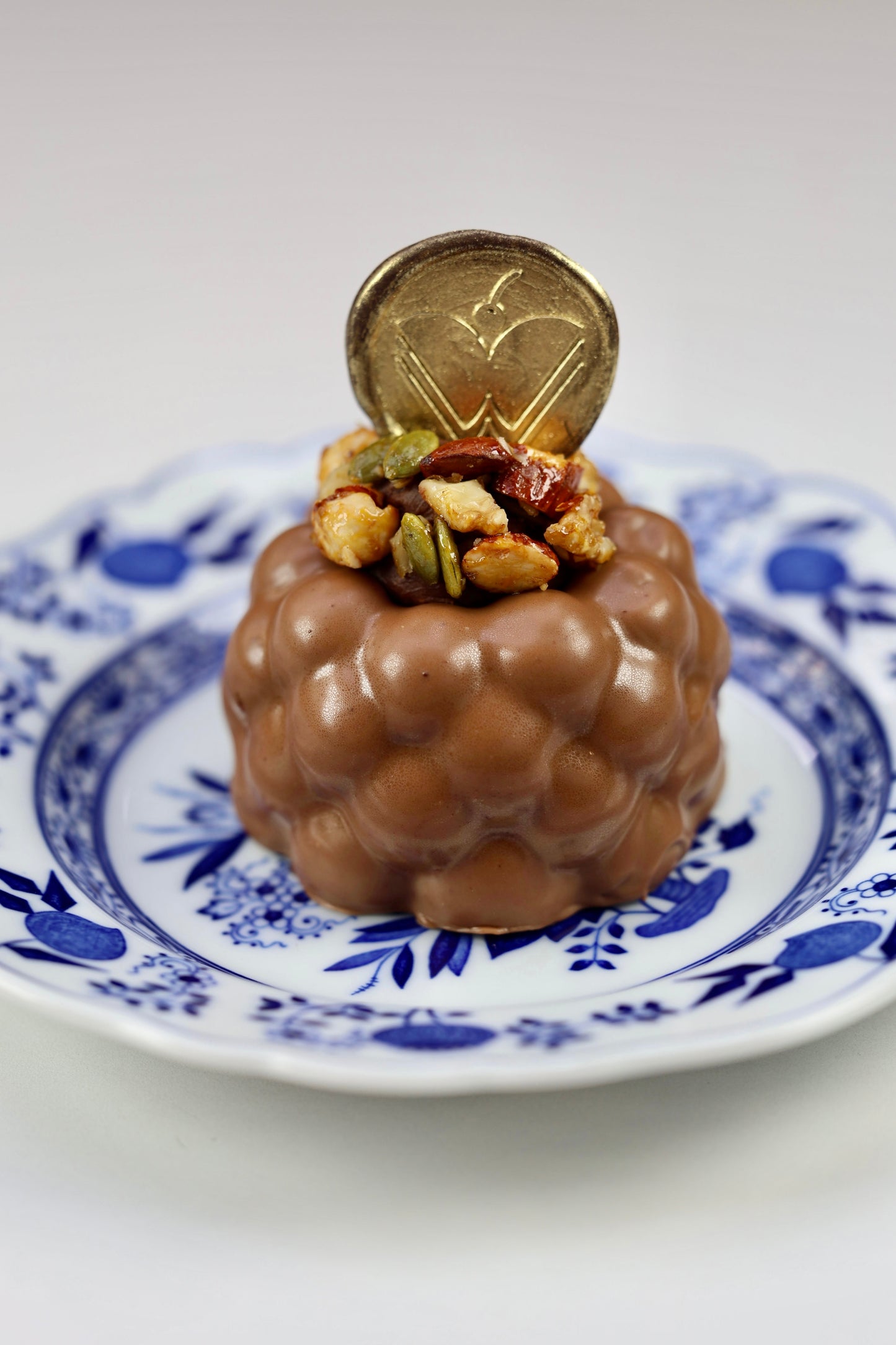 Krokanlı Tuzlu Karamelli Tekli Pasta